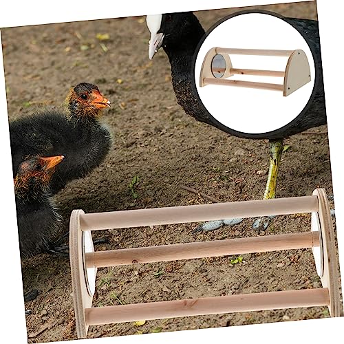 ORFOFE Chick Roost and Perch Stand for Hens Adjustable Wooden Chicken Brooder Stand Free Standing Roosting Bar Easy Assembly for Training Chicks