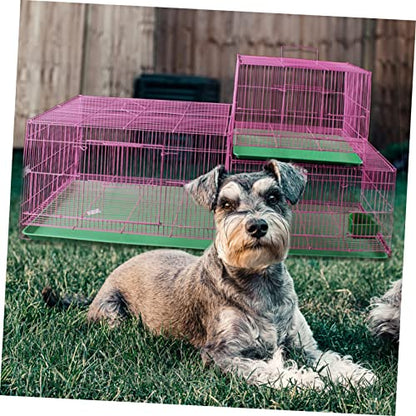 Yardwe Pet Toilet Chassis Replacement Tray for Animal Cage Heavy Duty Bedpan for Rabbit Chicken Small Pig Easy to Leakproof