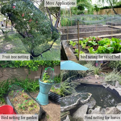 Bird Netting for Chicken Coop 100x100 FT, 1 in Mesh Chicken Run Netting Roof Cover Against Hawks, Eagles, Owls, Strong Woven Bird Netting for Garden, Fruit Tree, Plant, Vegetable Protection - size: 100X100 FT