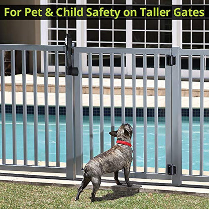 D&D Technologies ML3VPKA MagnaLatch Vertical Pull 12-inch Gate Latch, Magnetic Lock System, Professional-Grade Child & Pet Safety Gate Latch, Rekeyable Security Lock System, Square Gate Frame and Post