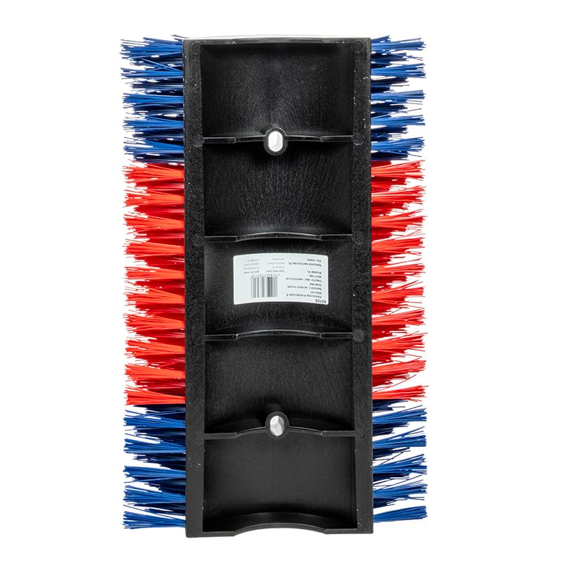 Premier 1 Scratch Brushes for Cattle, Sheep, Goats, Horses & Other Livestock | Durable 2" Stiff Bristles Built to Last | Easily Mounts with Hardware Included (Red/Blue - XL) - style: Red/Blue - XL