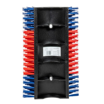 Premier 1 Scratch Brushes for Cattle, Sheep, Goats, Horses & Other Livestock | Durable 2" Stiff Bristles Built to Last | Easily Mounts with Hardware Included (Red/Blue - XL) - style: Red/Blue - XL