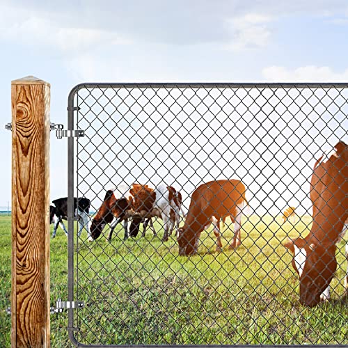 Insaga J Bolt Gate Hinge, 304 Stainless Steel Farm Gate Hinges, M12 x 8'' Gate Hinge Bolt 5/8'' for Chain Link Fence/Farm/Wooden Fence/Driveway, Supports up to 500lbs, 2pcs - color: M12-8''-2PCS