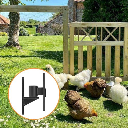 Wall Mount Gate Hinges, 2 Pairs Heavy Duty Fence Gate Hinges 5/8'' Pin Fence Post Hinge Set for Wooden or Concrete Fence Gate (Black, Screws Included) - color: Black-2 Pairs