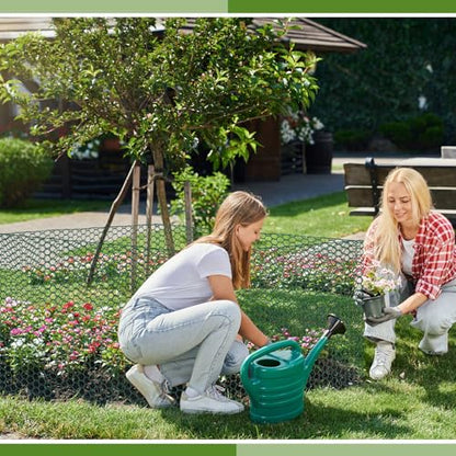 All-in-One 200 Inch Plant Protectors from Animals Kit - 0.85mm Heavy Duty Chicken Wire Cloche,Free-Cut Wire Mesh Roll Includes Pliers, Gloves, Ties, Stakes for Custom Outdoor Cages (16 * 200 Inch) - size: 16*200 Inch