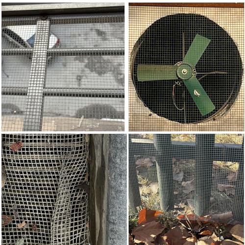 8in X 20ft Hardware Cloth 1/4 Inch 23Gauge, Galvanized Welded Wire Metal Roll, Garden Rabbit Fencing, Snake Fence, Chicken Gopher Racoons Critters Rehab Cage