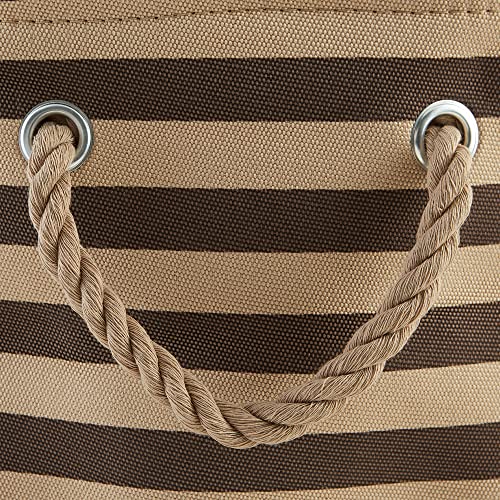 Bone Dry Pet Storage Collection Striped Paw Patch Bin, Medium Rectangle, Brown - color: Brown, size: Medium Rectangle