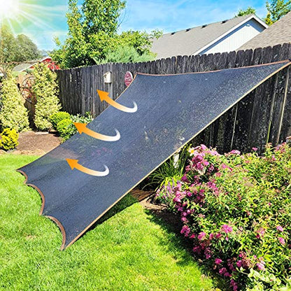 Shade Cloth - for Plants Greenhouse, 70% Sunblock Shade Sails -for Outdoor Garden Pergola Patio Lawn Sun Shade Cloths for Kennel Chicken Coop Easier to Hang Plant Shade Net Cover - size: 6.5'x16'