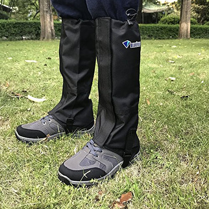 MAGARROW Leg Gaiters Hiking Snow Boot Gaiter Outdoor Waterproof Gaiters Shoes Cover Oxford Fabric - size: Large