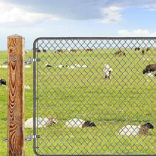 Insaga M16x 8'' J-Bolt Gate Hinge, 304 Stainless Steel J-Bolt Post Hinge for Farm Gate, 5/8" Male Pin J-Bolt Hinge for Chain Link Fence Gate, Gate Hinges for Metal Gates (2Pcs) - color: M16-8''-2PCS