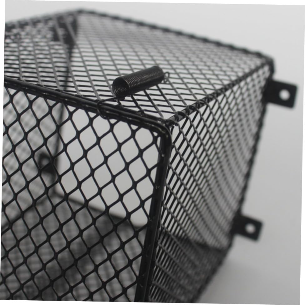 Square Shape Scalding Lampshade for Reptiles Poultry Sturdy Iron Material Easy Install Protects Lights