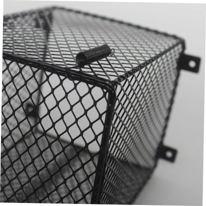 Square Shape Scalding Lampshade for Reptiles Poultry Sturdy Iron Material Easy Install Protects Lights