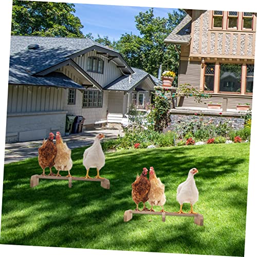 VICASKY Chicken Perch Stand Wooden Roosting Bar for Chickens Pet Supplies Roosting Bars
