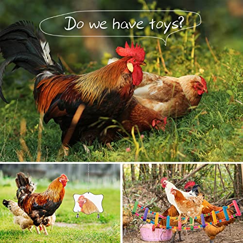 Chicken Toys for Coop 9PCS Set, KAKUNM Chicken Enrichment Toys, Including Xylophone, Swing, Chicken Mirror, Chicken Flexible Ladder, Vegetable String Bag and Hanging Feeder Coop Toy Accessories - color: 9PCS