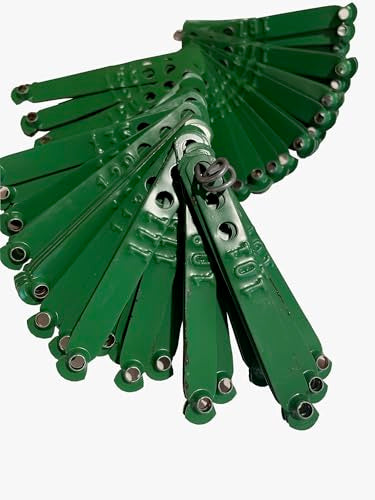 Pinnon Hatch Farms Leg Bands Numbered Aluminum Chicken Poultry Duck Leg Identification Rings (100, Emerald) - color: Emerald