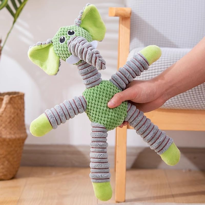 2026 Upgraded Dog Toys for Aggressive Chewers,Dog Toys for Large Dogs, Puppy Toys Indestructible for Large Medium Small Dogs (7.9 * 14.9in) (Bear&Pig&Elephant*1) - color: Bear&Pig&Elephant*1