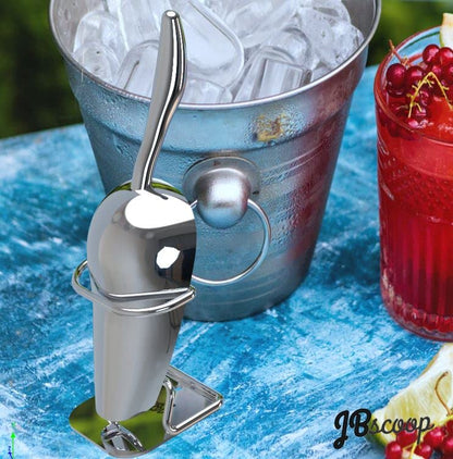 JBscoop Stainless Steel Ice Scoop 8 OZ, Metal Ice Scooper For Ice Maker, Multipurpose For Candy Kitchen Bar Party Wedding Pet Animal Dog Food Scoop Beach Shovel - size: 8 oz