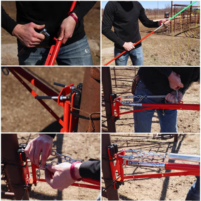 KOEHN Original Drive Thru Electric Gate – Adjustable (13ft to 19ft) | Hands-Free Entry | Reliable Electric Barrier for Farms | Safe & Easy Livestock Control for Cattle, Horses, Sheep, Goats - size: 13ft to 19ft