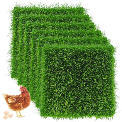 Nesting Pads for Chicken Coop, Nesting Box Pads 6PCS 12"×12"×1.2" Nesting Box Pads for Chickens, Nesting Pads for Laying Eggs, Reusable Nesting Pads for Chicken Coop/Chicken Nesting Box