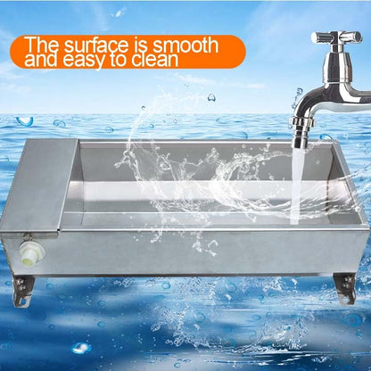 Animal Water Trough, Animal Drinking Water Bowl Dispenser,7.5L Livestock Drinking Bowl with Float Valve, for Pets, Cattle, Sheep, Goats, Hogs