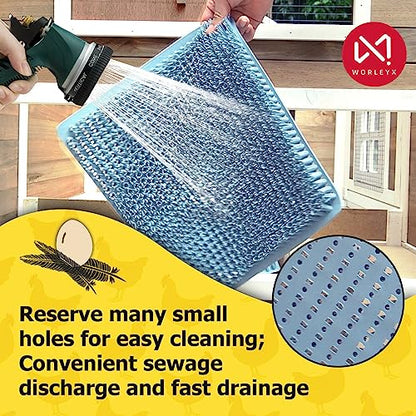 2-Pack Washable Chicken Nesting Pads for Laying Eggs, Nesting Box Pads, Coop Accessories - size: 2PCS