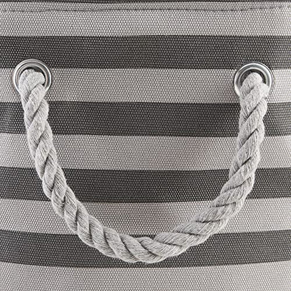 Bone Dry Pet Storage Collection Striped Paw Patch Bin, Small Rectangle, Gray - color: Gray, size: Small Rectangle