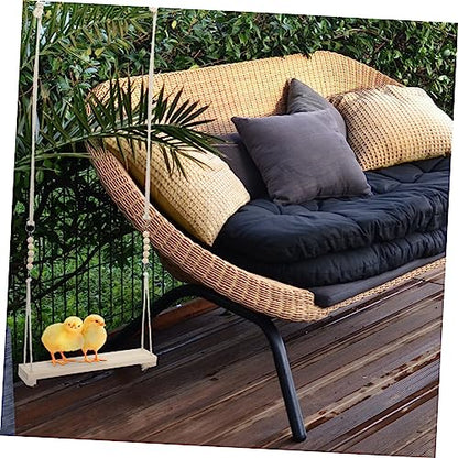 HANABASS 1Pc Parrot Swing Durable Bird Suspension Bridge for Birds Creative Activity Rack for Parakeets Cockatiels and Lovebirds for Play and Exercise