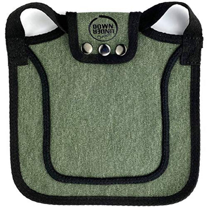DOWN UNDER OUTDOORS Medium-Large Chicken Saddle with Adjustable Straps, Chicken Apron, Poultry Saver, Pet Supplies, Including Shoulder Cover (Green) - color: Green