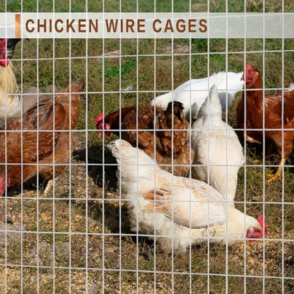 Tongmo 4 ft x 100 ft Galvanized Welded Wire Fence, 16GA Garden Chicken Wire Fence Roll, Mesh Size 2" x 4"Hardware Cloth, Ideal for Yard Protection and Poultry Netting - color: Galvanized, size: 4ft*100ft