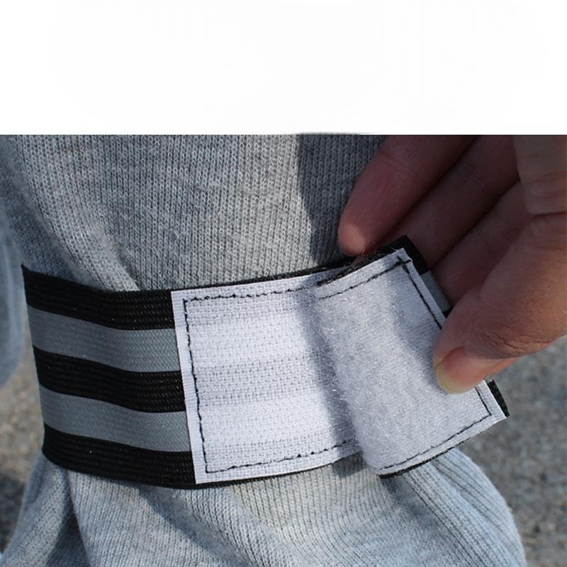 Reflective Ankle Bands for Cycling, Adjustable Leg Straps with Reflective Strips, 35cm Length, 5cm Width, Safety Gear for Biking