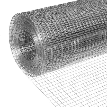 DTGN 16" x 50ft 19GA Hardware Cloth, 1/2" Galvanized Steel Wire Mesh, Chicken Wire Fence, Poultry Animal Netting for Garden Plant Welded, Rabbit Cage, Snake Rat Protection, Gutter Guard - size: 16" x 50ft