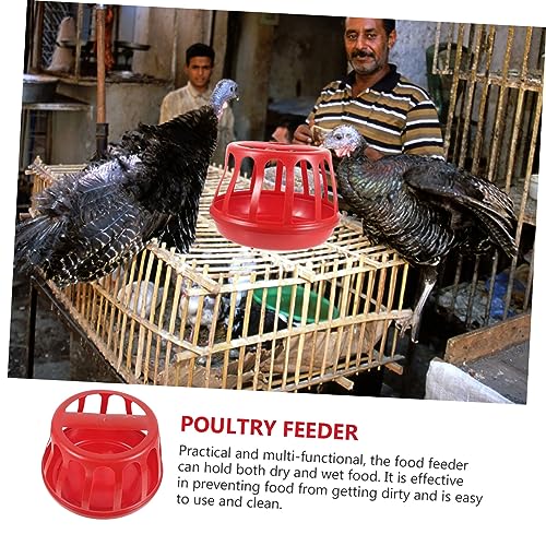 6kg Chicken Feeder Dispenser Durable Plastic Poultry Food Container for Chickens Quails and Other Livestock Easy to Install and Clean Capacity Lightweight Design