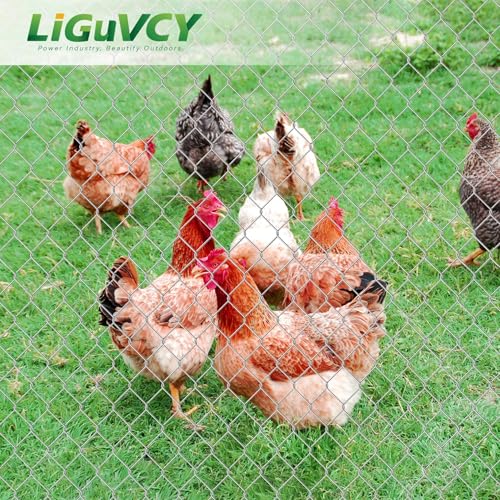 48 in x 150 ft, 2 inch Metal Mesh Pencing, Chicken Wire Fencing, Hexagonal Galvanized Poultry Wire Netting for Chicken, Duck, Goose, Rabbit Fencing - size: 48 in x 150 ft 2 in