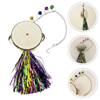Rooster Hen Chicken Stainless Steel Mirror Drum Pet Toy Entertaining and Safe