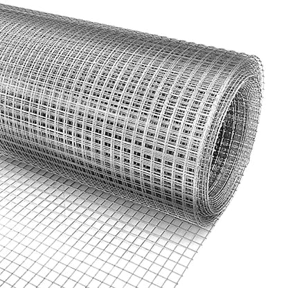 Hardware Cloth 8'' x 20' 1/4 in Galvanized Wire Mesh Roll (23 GA) Chicken Wire Fence Roll for Chicken Pen/coop Fences, Screen mesh, Rabbit/Snake Fences, Poultry enclosures, Handicraft Making, etc. - size: 8In x 20Ft