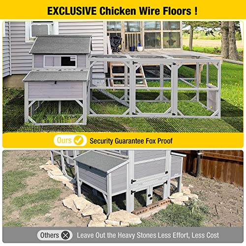 Aivituvin Chicken Wire Mesh Poultry Fence Chicken Coop Bottom Barrier to Keep Your Flock Safe from Predators - color: Chicken Coop Bottom Barrier