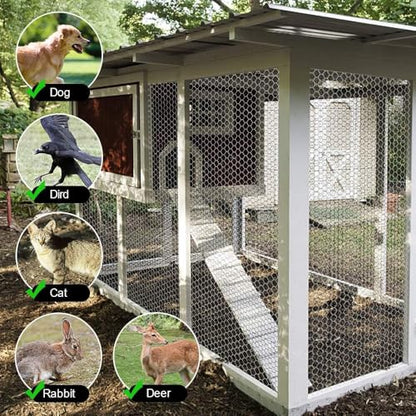 Amagabeli Chicken Wire Fencing 36inchx50ft Hexagonal Poultry Netting Galvanized Mesh Fence Chicken Netting Rabbits Pets Dog Cat Vegetable Garden fencing Barrier - color: Galvanized, size: 1" 36"x50'