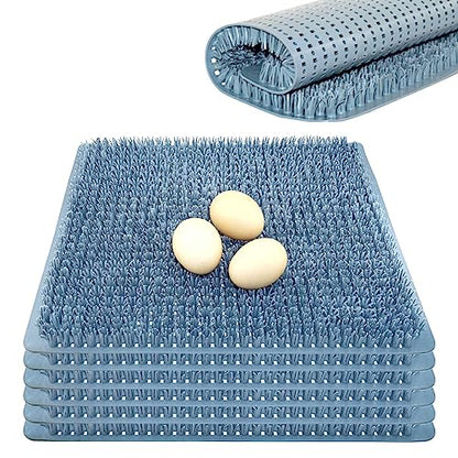 6PCS Washable Chicken Nesting Pads for Laying Eggs, Silicone Nesting Pads for Chicken Coop, Chicken Coop Accessories - size: 6PCS