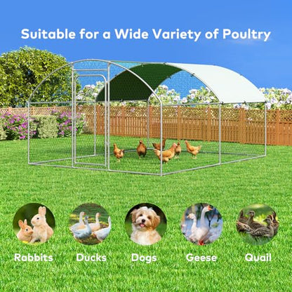 Chicken Coop 119.0" L x 119.0" W x 78.0" H - size: 158.5"L x 120.1"W x 76.8"H