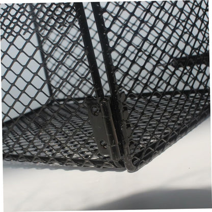 Hemoton Reptile Scald Lamp Shade PET Heating Lamp Guard for Reptiles and Poultry Sturdy Black Design Suitable for Terrariums