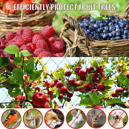 Bird Netting for Chicken Coop Roof - 50' x 50' Tear Resistant Poultry Netting, 1" Square Mesh Garden Netting for Garden Protection, Plant, Fruit Tree, Against Birds, Deer, and Hawks - size: 1", 50' x 50'