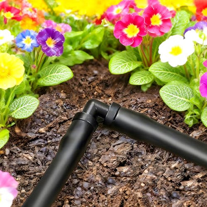 60 Pack Drip Irrigation 1/4" Barbed Elbow Fittings, Drip Line Barbed 90 Degree Elbow Connectors for 1/4 Inch Irrigation Tubing Micro Irrigation Connection Parts for Garden Sprinkler Systems - size: 1/4 Inch Elbow-60P