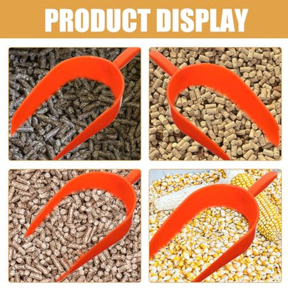 balacoo 2pcs Reusable Shovel Ergonomic Handheld Garden Scoop for Poultry Thicken Design for Easy Cleaning and Comfortable Use Lightweight Farm Tool for Livestock Feeding
