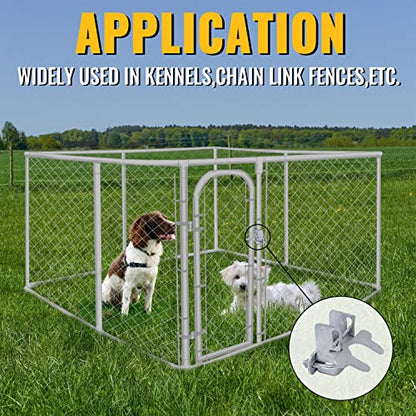 VIVIDA Dog Kennel Gate Latch 1-3/8", Butterfly Gate Latches, 1-3/8" Chain Link Fence Parts, Galvanized Steel, U-Bolt & Nuts Included, 1 PCS - size: 1-3/8" (1 PCS)