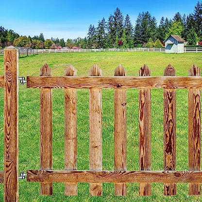 Insaga 304 Stainless Steel Gate Hinges with Screw Hook and Eye Gate Hinges to Mount Wooden Gates or Fences, One-Piece molding with Non-Welding Gate Bolt Hook (A Pair, M16) - color: M16-Hook+Eye Hinge-1pair