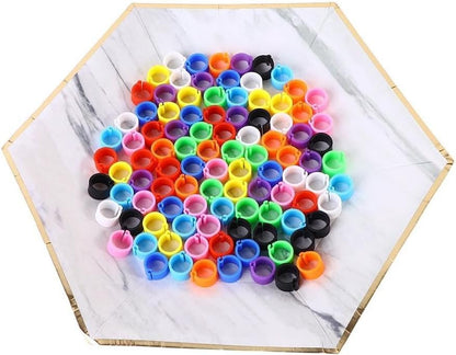 100 Pcs 8 MM Multicolor Poultry Leg Rings, 10 Colors Poultry Foot Rings Bird Identification Leg Bands Clip-on Rings for Birds, Ducks and Chickens Diameter, Poultry Feeding Equipment