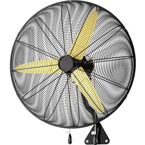 Uthfy 30 Inch Wall Mount Fan, High Velocity Max.11200 CFM Industrial Wall Fan, Heavy Duty Oscillating Fan with 3 Speeds, Outdoor Fan for Garage, Workshop, Patios, Commercial, Indoor Use, ETL Certified