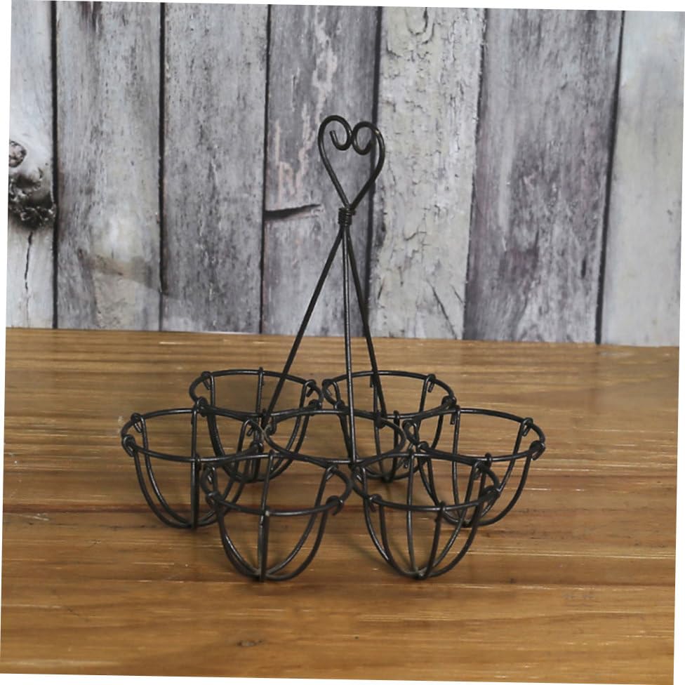 Zerodeko Desktop Stand Desktop Stand Egg Skelter Modern Egg Holder Countertop Freestanding Display Wired Countertop Holder Kitchen Storage Rack for Fresh s Basket Tray Basket Tray