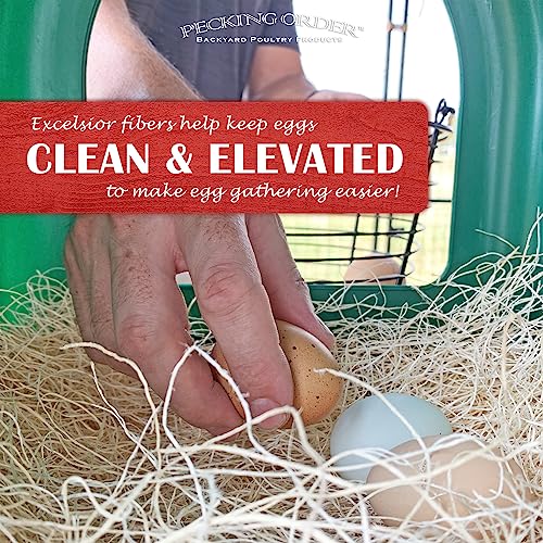 Nest Box Pads for Chicken Nesting Boxes - 13 x 13 Pads Made in USA from Sustainably Sourced Aspen Excelsior (5 Pack) - size: 5 Count (Pack of 1)
