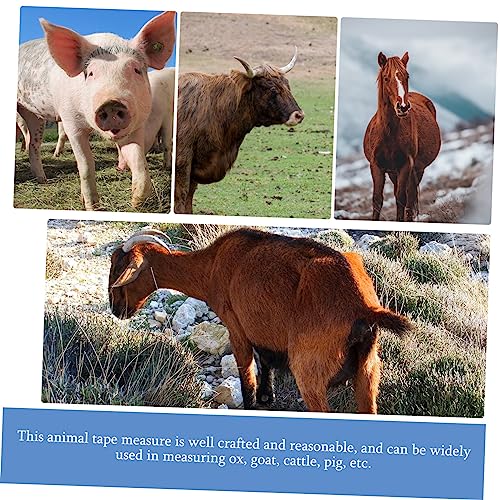 Animal Weight Measuring Tape for Pigs and Cattle Non-Toxic Length Adjustable Ruler Tool for Livestock Weight Measurement Style